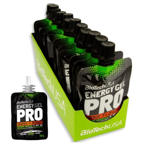 BioTech USA Energy Gel Pro, 12x60 ml